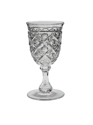 After background removal: the same glass goblet on a plain white background